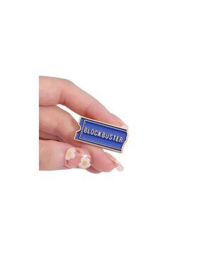 BLOCKBUSTER Video Enamel Lapel Backpack Pin NEW